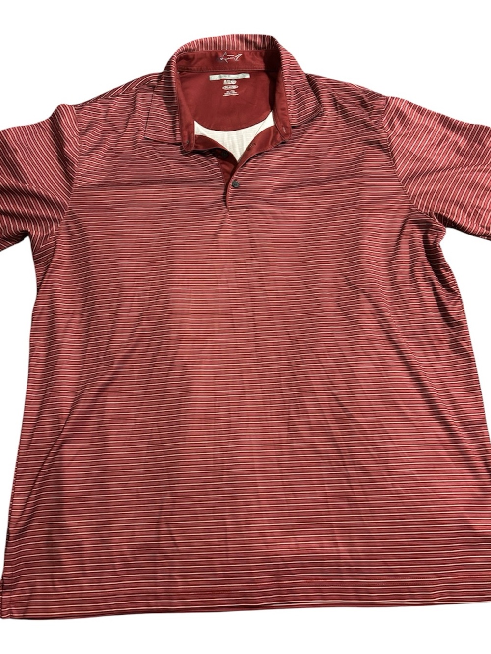 🧳Men's Red Striped Polo Shirt